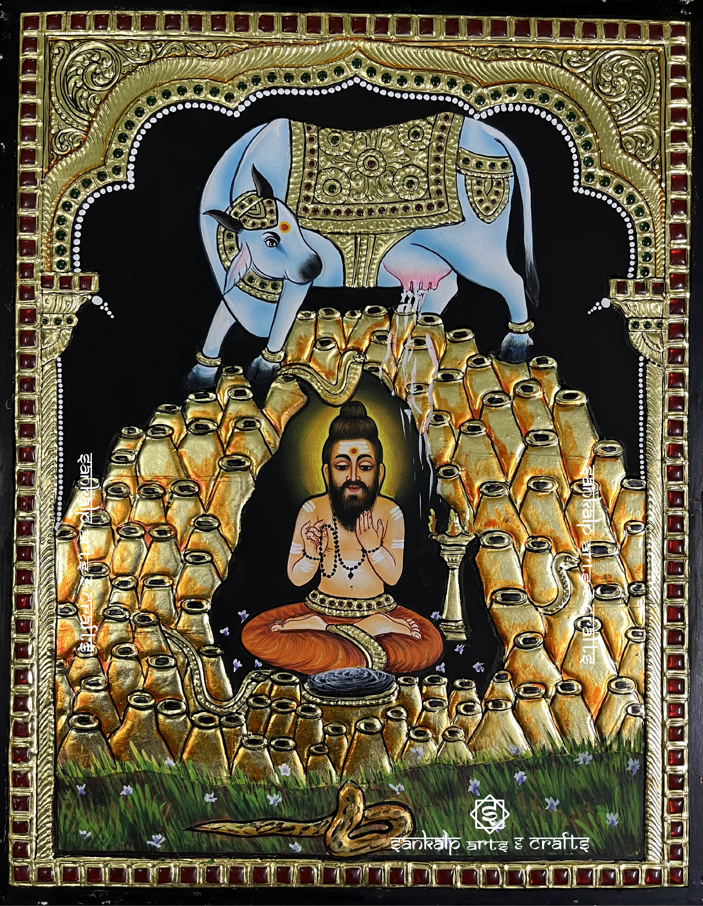 Siddalingeshwar Tanjore Painting