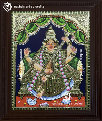 Saraswathi Tanjore Painting